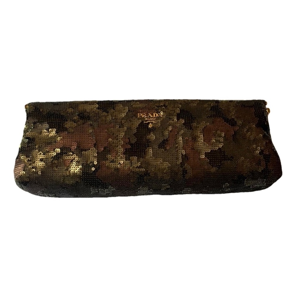 Prada sequin clutch